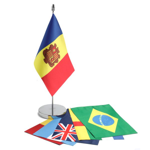 Drapeau De Table Ville De Nice 21x14 Cm - AZ FLAG - Décoration Bureau